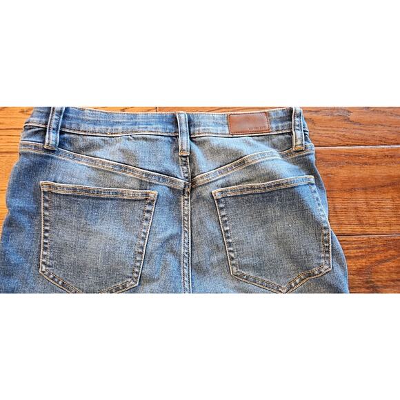 Lands End High Rise Straight Jean Stretch Denim Blue Jeans Sz 8 Stretch 29 x 30 - Picture 4 of 4